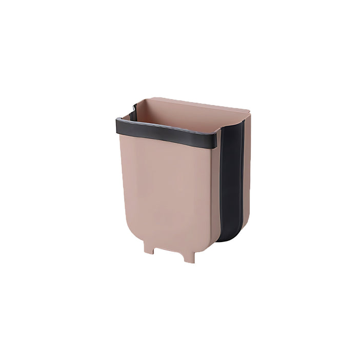 Foldable Hanging Trash Can Space-Saving Kitchen Bin