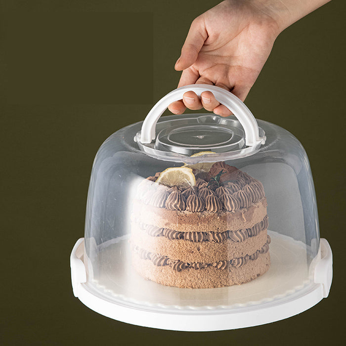 Reusable Plastic Cupcake Carrier Box – Transparent Cake Container with Handle