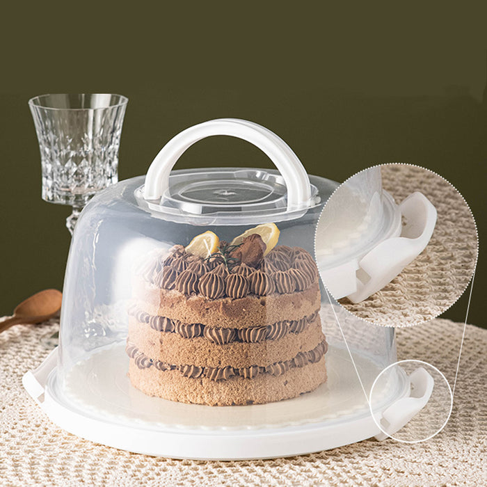 Reusable Plastic Cupcake Carrier Box – Transparent Cake Container with Handle