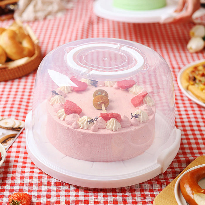 Reusable Plastic Cupcake Carrier Box – Transparent Cake Container with Handle