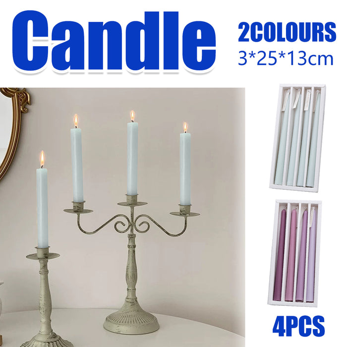 4pcs Scented Candle, Romantic Candlelight Dinner Candles,