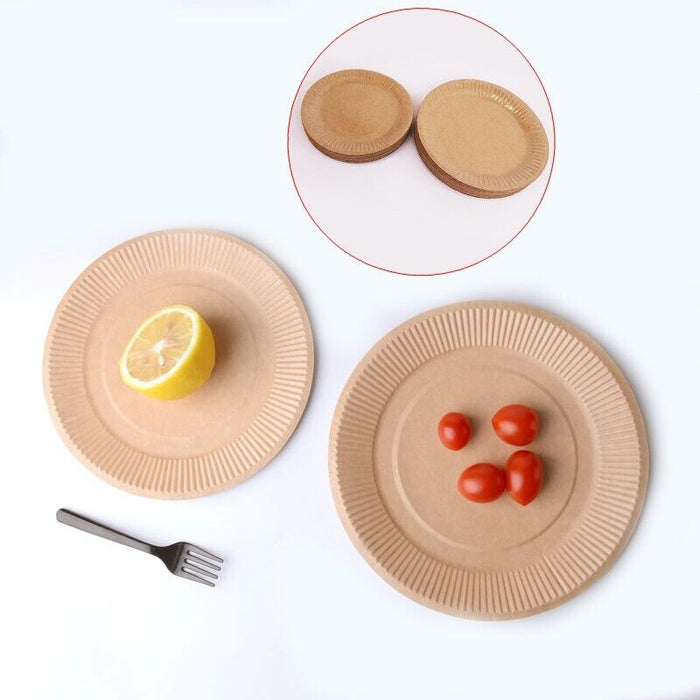 Paper Plates for Dinner and Dessert 18cm 20cm