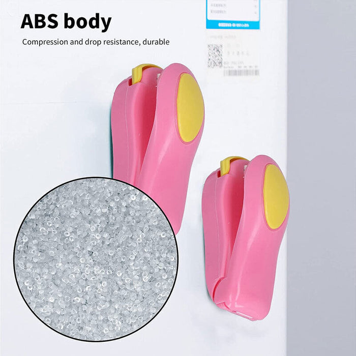 Mini Portable Heat Sealer Bag Resealer ABS Material Magnetic Design