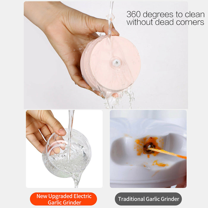 Mini Electric Garlic Chopper,250ml, Rechargeable Food Processor