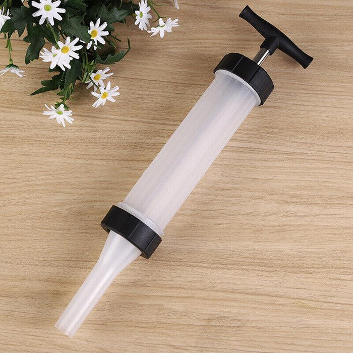 Manual Sausage Stuffer Maker PP Food-Grade Funnel Kit with 3 Nozzles