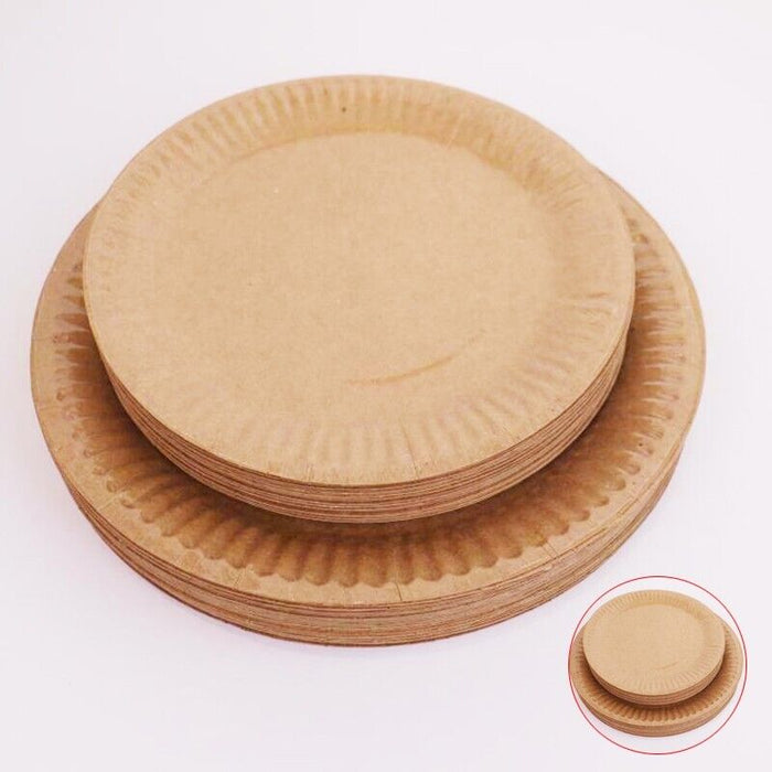 Paper Plates for Dinner and Dessert 18cm 20cm