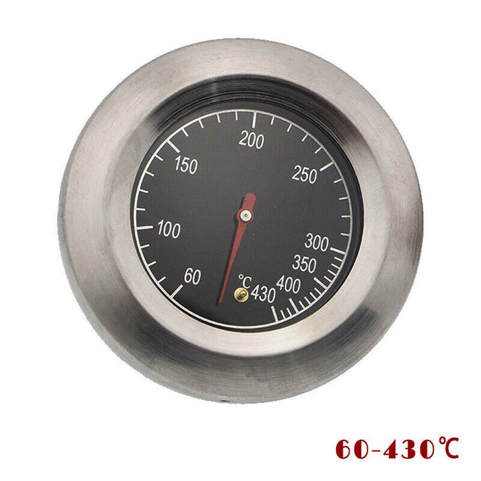 BBQ Smoker Grill Thermometer Gauge Stainless Steel