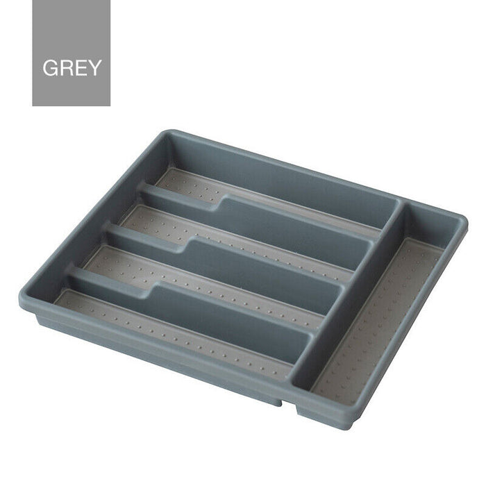 Grey Kitchen Cutlery Tray Drawer, 285x320x50mm