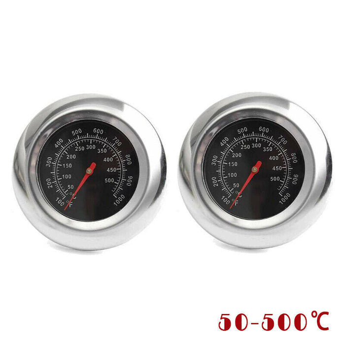 BBQ Smoker Grill Thermometer Gauge Stainless Steel