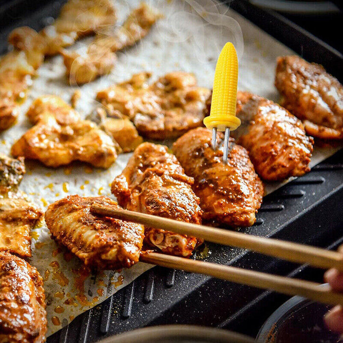 10pcs Corn Cob Holders Skewers Barbecue Fork BBQ Kitchen Accessories