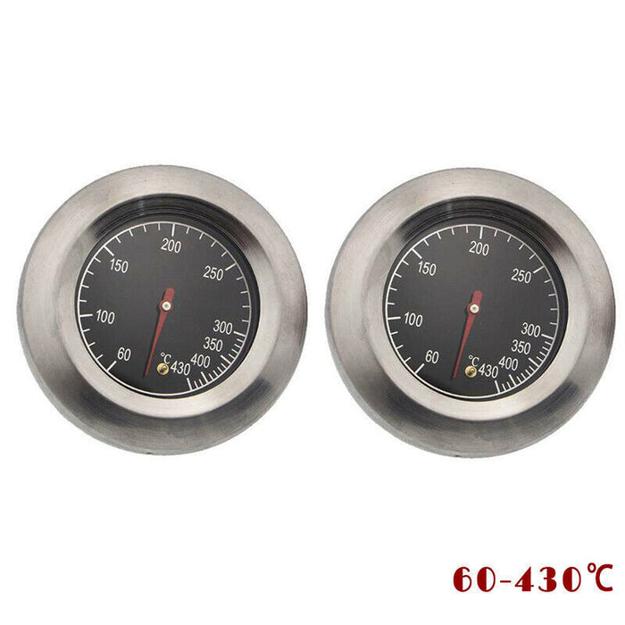 BBQ Smoker Grill Thermometer Gauge Stainless Steel