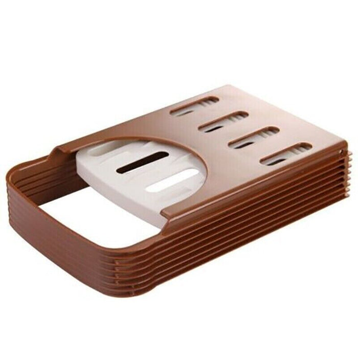 Foldable Bread Slicer Toast Cutting Guide Food-Grade Plastic 22.5 x 14.8 cm