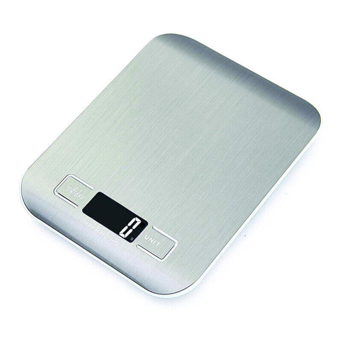 Digital Kitchen Scale 5kg Stainless Steel Surface with LCD Display