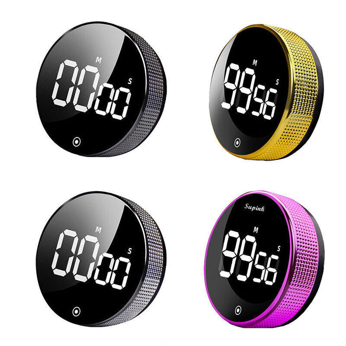 LED Rotary Digital Timer with Large Screen Display, Magnetic Timer