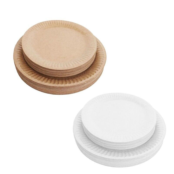Paper Plates for Dinner and Dessert 18cm 20cm