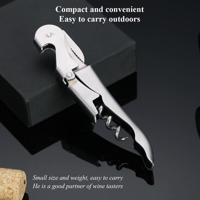Corkscrew with Foil Knife Bottle Opener Capsule Cutter, 12cm