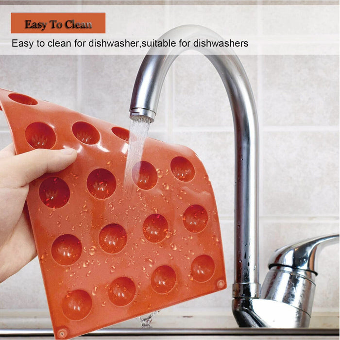 Silicone Semicircle Soap and Cake Mould Brown Baking Tray