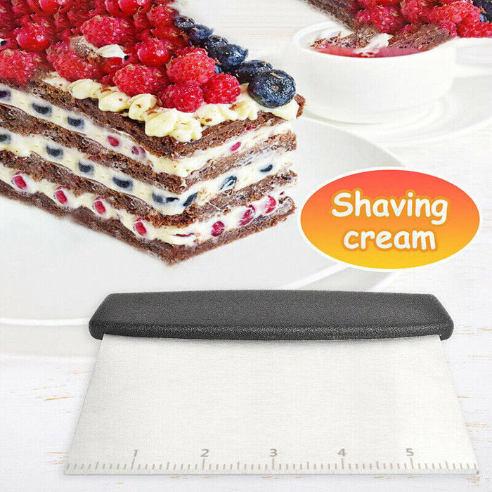 Stainless Steel Dough Scraper Pastry Cutter with Scale for Baking Use