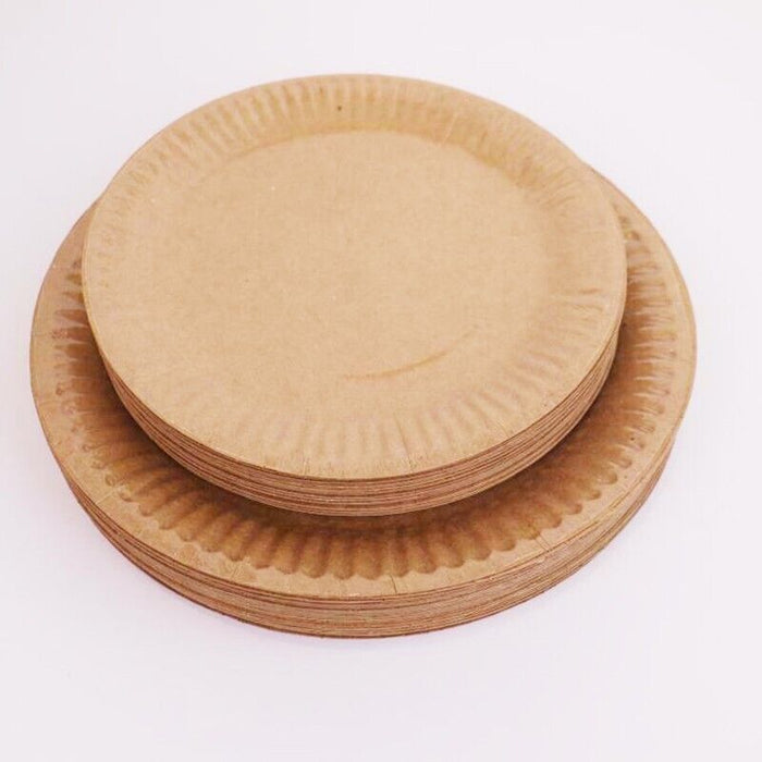 Paper Plates for Dinner and Dessert 18cm 20cm