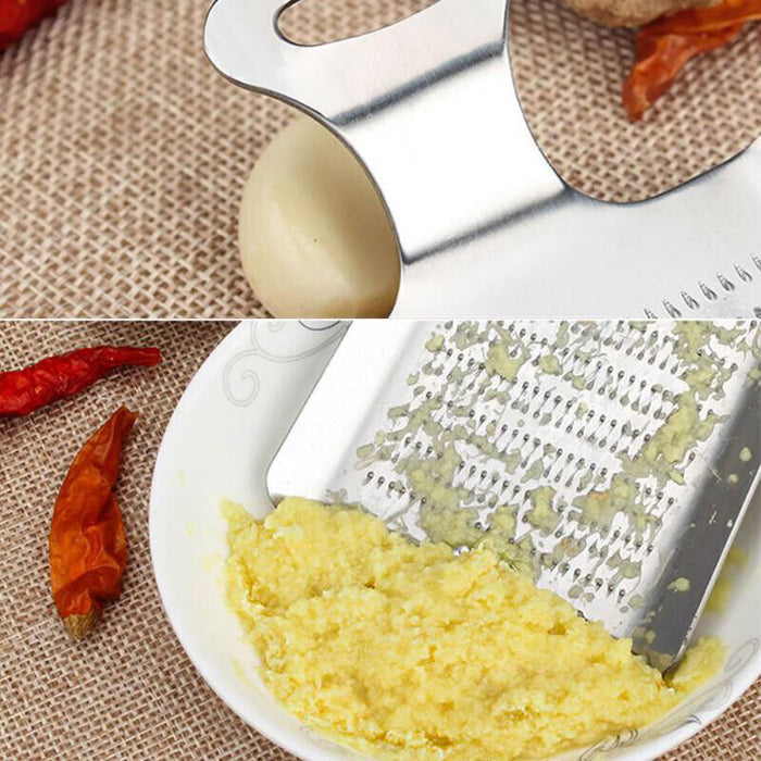Stainless Steel Garlic Ginger Grater Fine Grinding Kitchen Tool