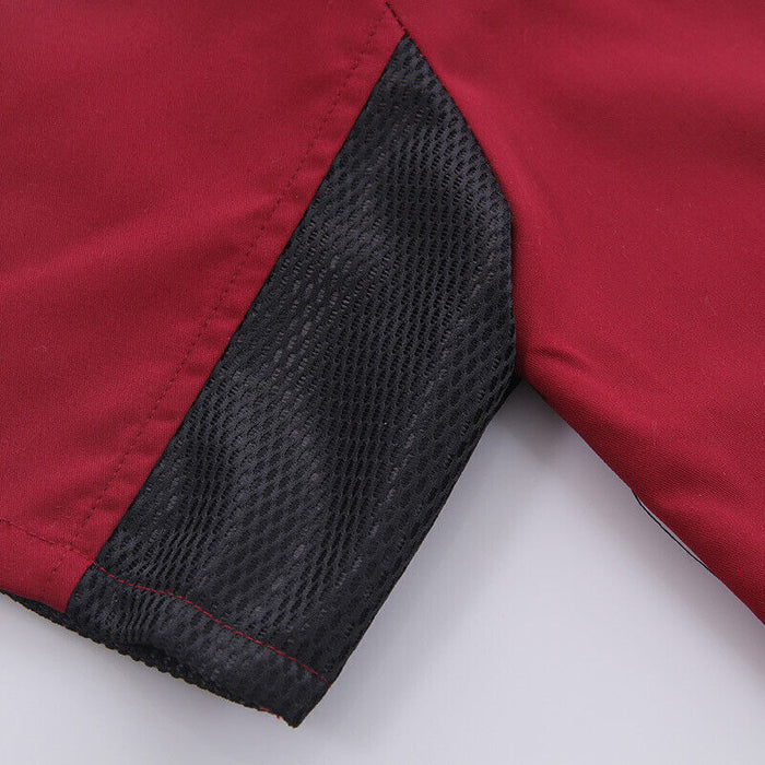 Unisex Mesh Sleeve Chef Coat with Mandarin Collar and Pockets