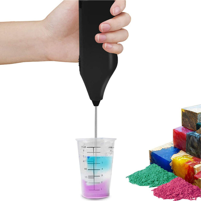 Stainless Steel Handheld Milk Frother Electric Whisk for Coffee Drinks