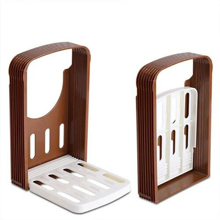Foldable Bread Slicer Toast Cutting Guide Food-Grade Plastic 22.5 x 14.8 cm