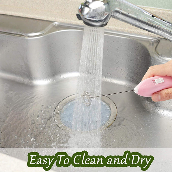 Stainless Steel Handheld Milk Frother Electric Whisk for Coffee Drinks