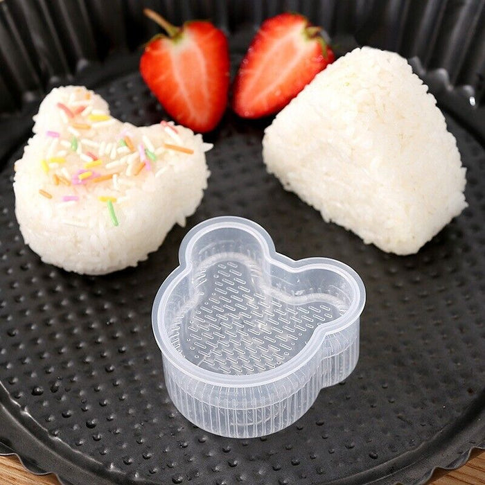 6 Pcs Sushi Mould Set BPA-Free PP Non-Stick Assorted Shapes