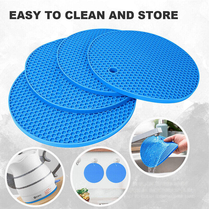 2PCS Silicone Pot Holder, Non-Slip Heat Resistant
