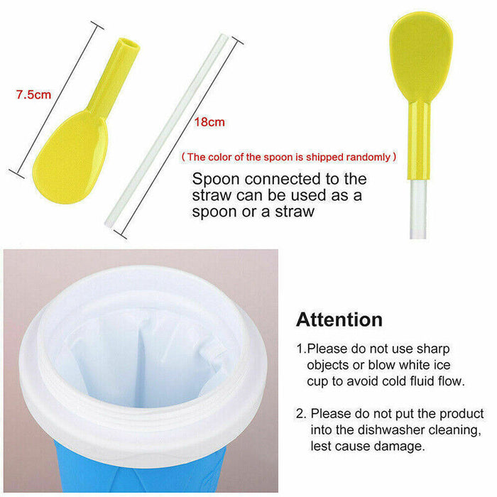 Slushie Maker Cup Quick Freeze Silicone Magic Ice Cream Milkshake Cup