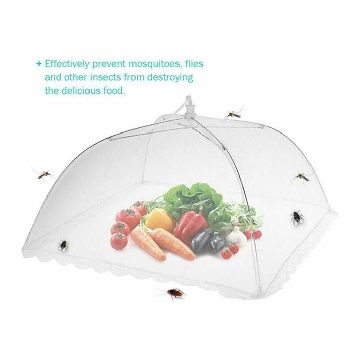 6pcs Pop Up Mesh Food Covers Umbrella Net Tent for Outdoor Dining