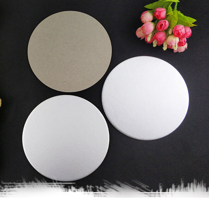 Round Silver Cake Pad Papers 10-inch Sturdy Base