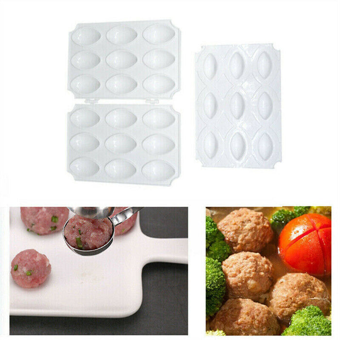 Manual Meatball Maker ABS Mold Press Tool for Kitchen and Catering