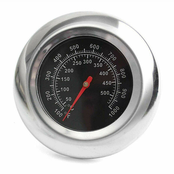 BBQ Smoker Grill Thermometer Gauge Stainless Steel