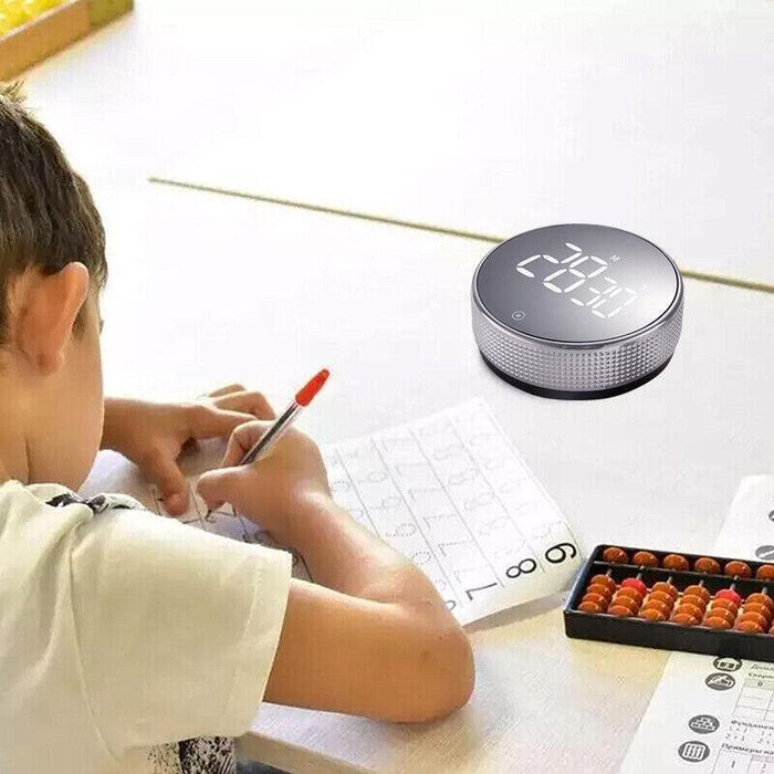 LED Rotary Digital Timer with Large Screen Display, Magnetic Timer