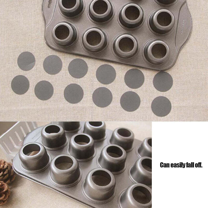 12-Cup Mini Cake Pan, Carbon Steel Nonstick Cupcake and Muffin Baking Pan