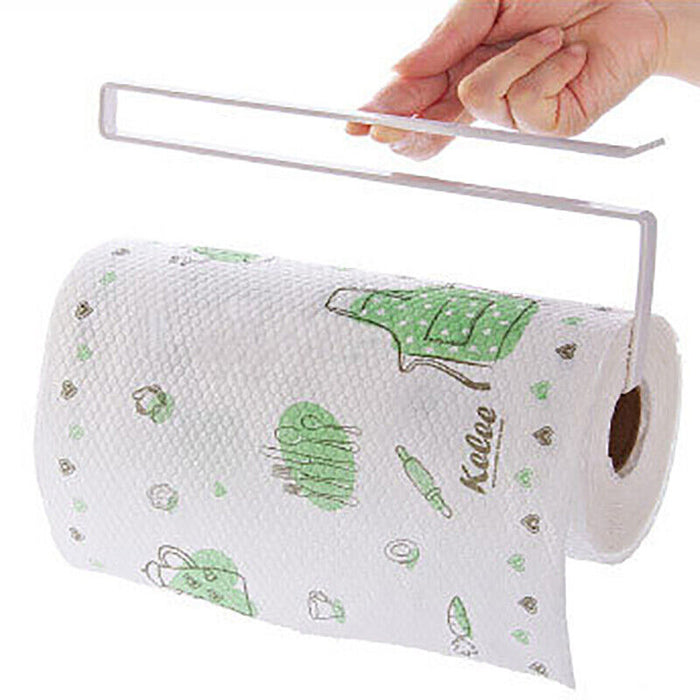 Under Cabinet Paper Towel Holder Iron Rack Drill Free Hanger