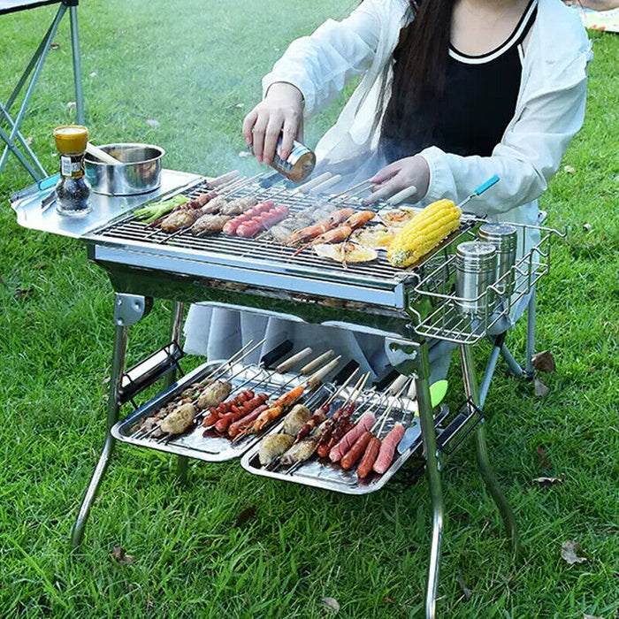 2 Pcs Stainless Steel Oblong Serving Tray 0.5 mm Thick 2 cm Deep 2 Sizes