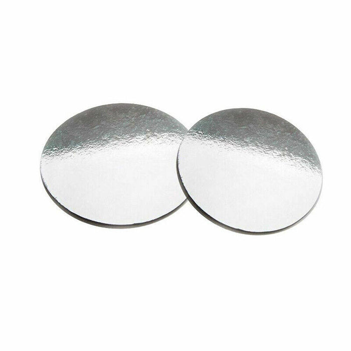 Round Silver Cake Pad Papers 10-inch Sturdy Base