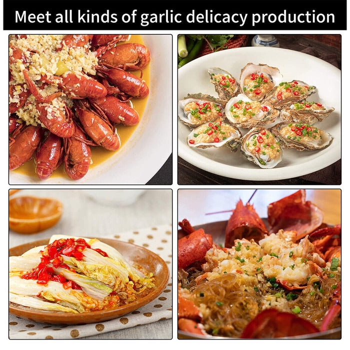 Stainless Steel Garlic Press with Arc Rocking Handle