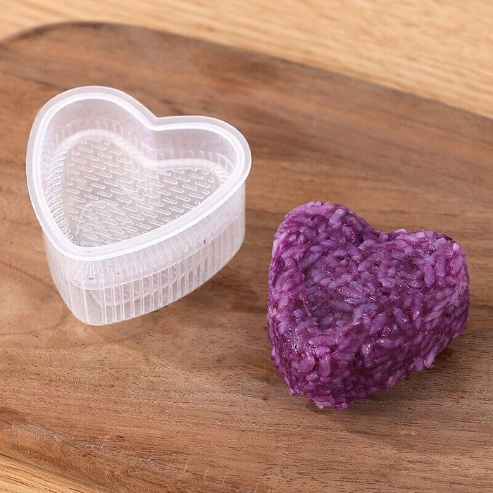 6 Pcs Sushi Mould Set BPA-Free PP Non-Stick Assorted Shapes