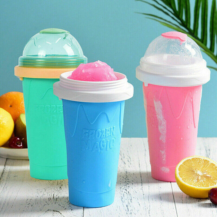 Slushie Maker Cup Quick Freeze Silicone Magic Ice Cream Milkshake Cup