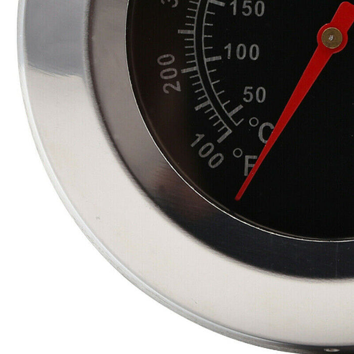 BBQ Smoker Grill Thermometer Gauge Stainless Steel