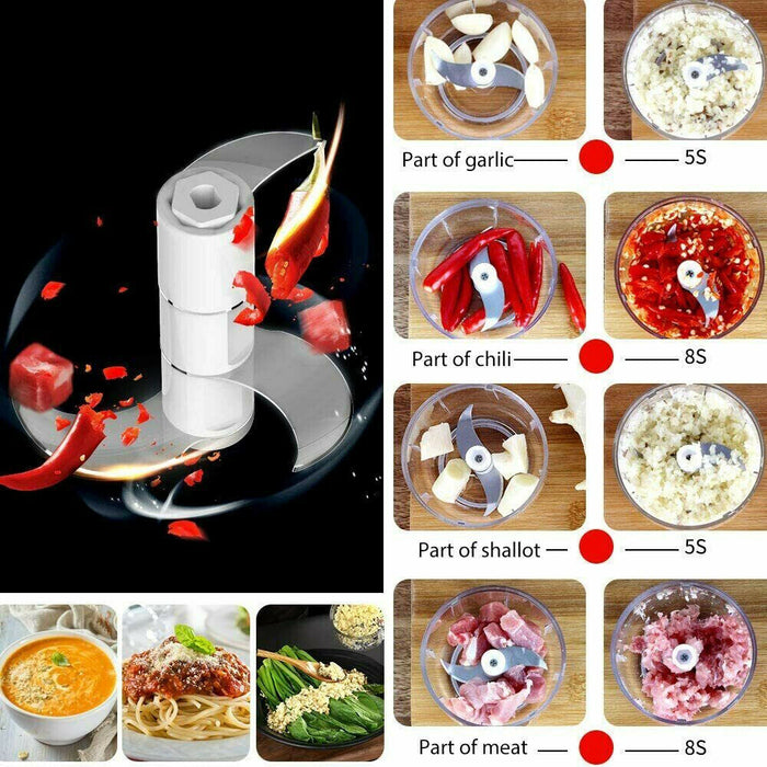 Mini Electric Garlic Chopper,250ml, Rechargeable Food Processor