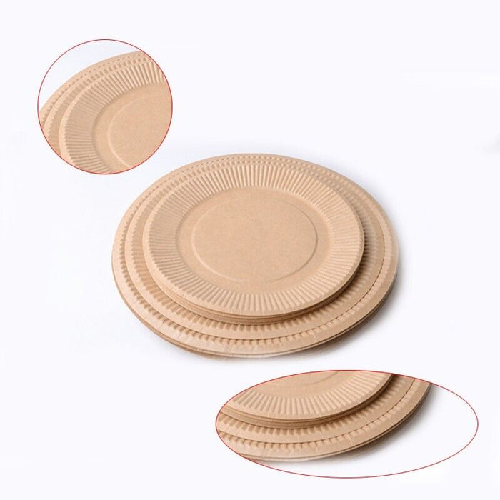 Paper Plates for Dinner and Dessert 18cm 20cm