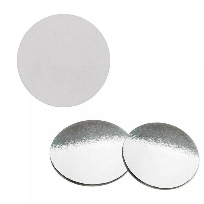 Round Silver Cake Pad Papers 10-inch Sturdy Base