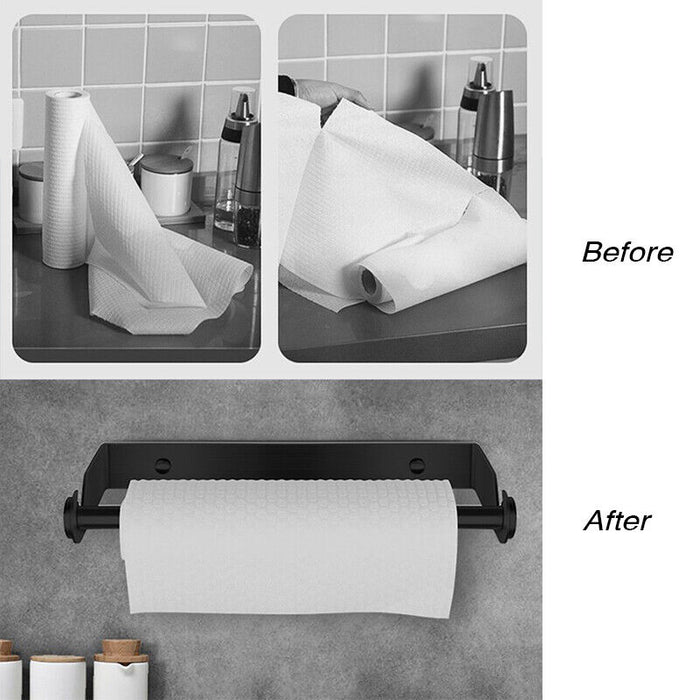 Stainless Steel Paper Towel Holder Wall Mounted Rack