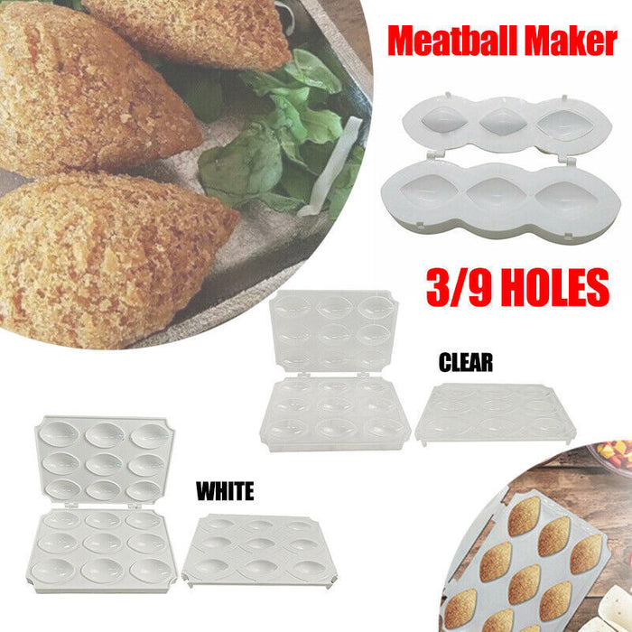 Manual Meatball Maker ABS Mold Press Tool for Kitchen and Catering
