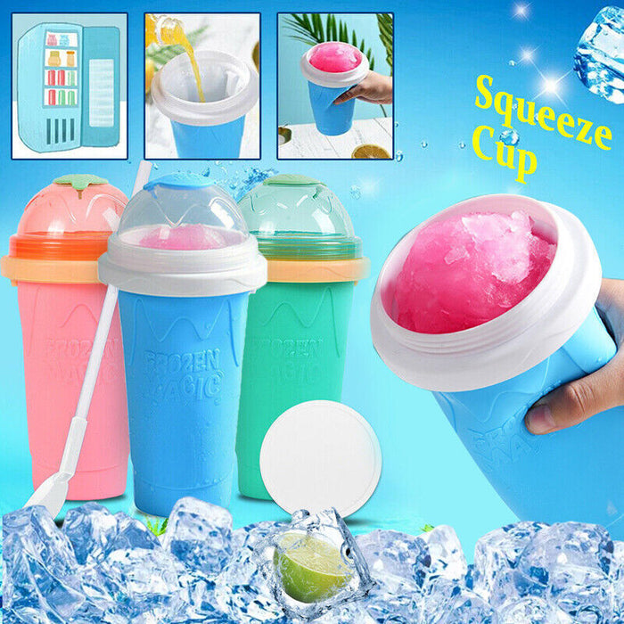 Slushie Maker Cup Quick Freeze Silicone Magic Ice Cream Milkshake Cup